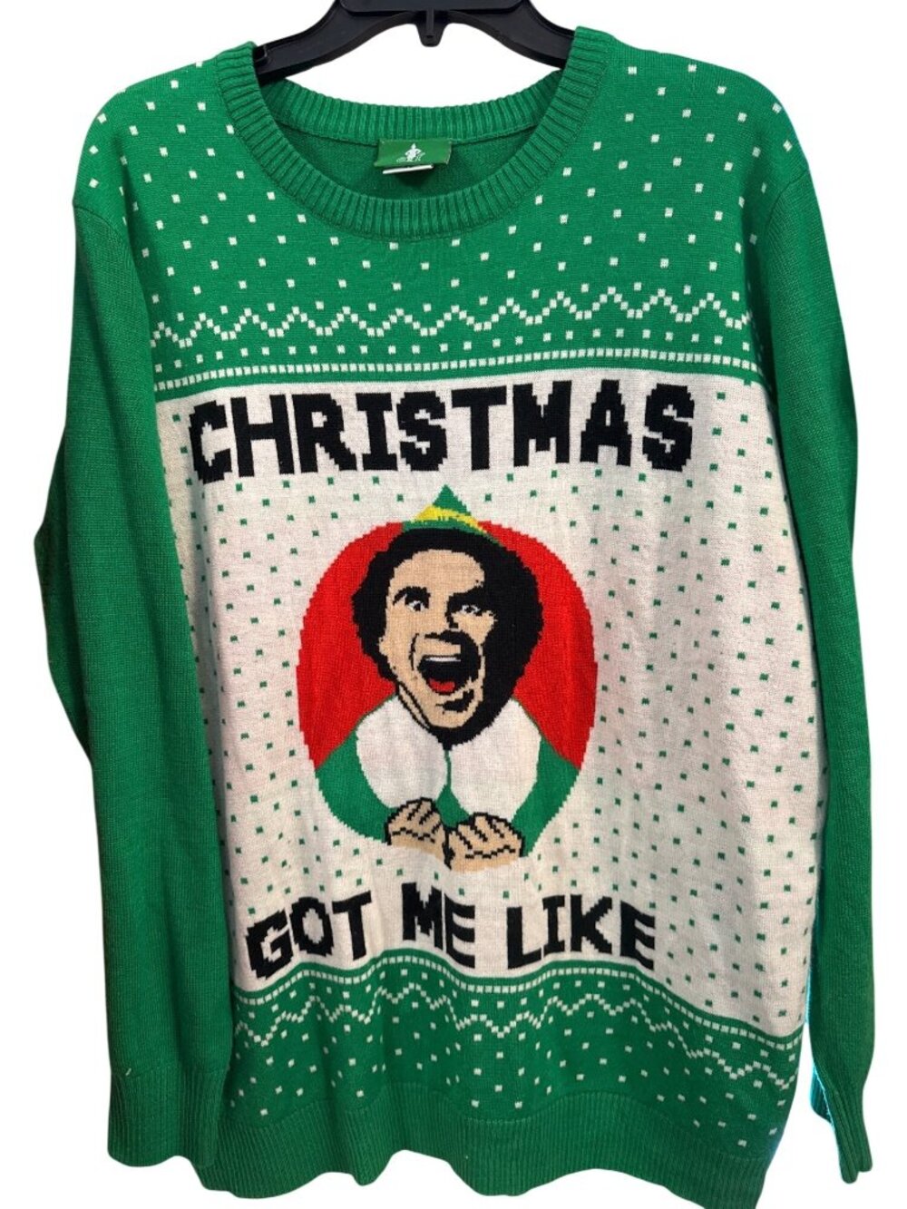 Elf Christmas Got Me Like Sweater Size XL